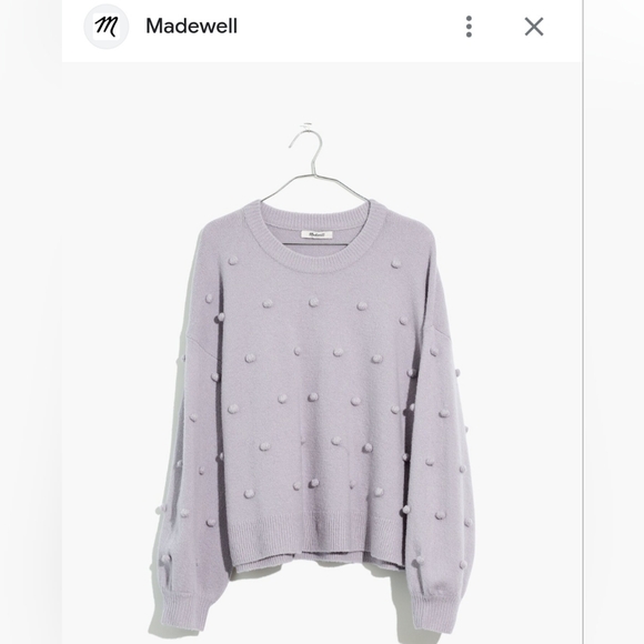 Madewell Sweaters - Madewell Brockton Sweater XS Purple Bobble